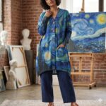 CARDIGAN LARGO DE ARTE VAN GOGH