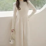 VESTIDO DE PUNTO SUAVE LINEA A