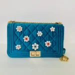 Bolso Bandolera de Terciopelo bordado a mano