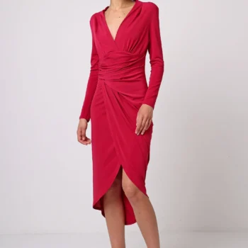 Vestido Sofia midi manga larga