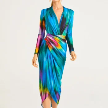 Vestido Estela Vestido estampado tie dye