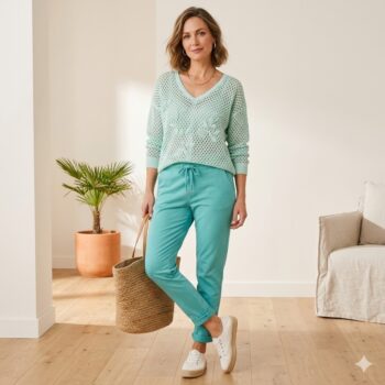 Suéter CROCHET AGUAMARINA