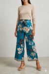 Pantalon Turquesa Floral