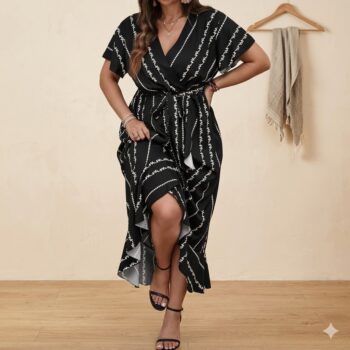 Vestido Black Geometry