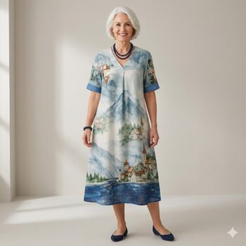 vestido POSTAL MEDITERRÁNEA